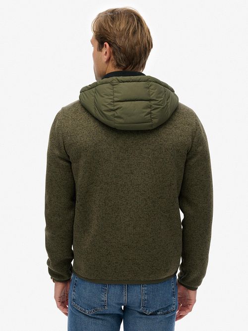 Superdry Veste Hooded Storm Olive Model / Achterkant