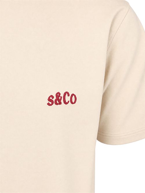 Supply & Co T-Shirt Back print Warren Ecru