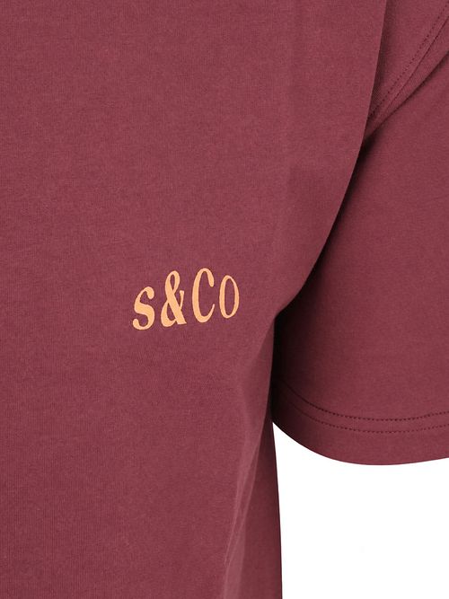 Supply & Co T-Shirt Backprint Trevor Bordeaux