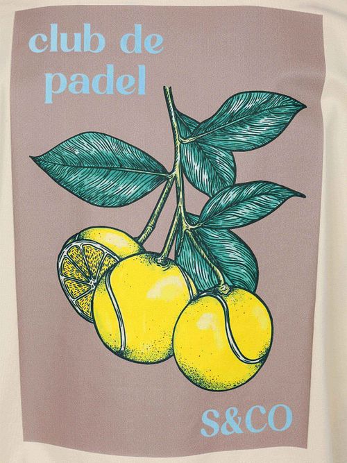 Supply & Co T-shirt Backprint Blanc Cassé Product / Detail