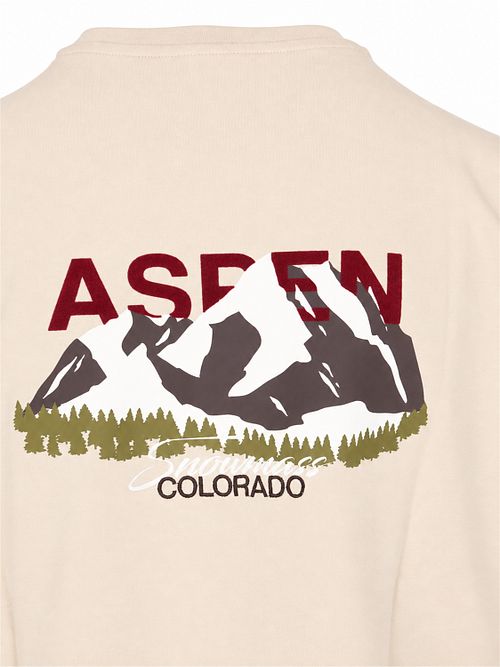 Supply & Co T-Shirt Imprimé au dos Warren Écru