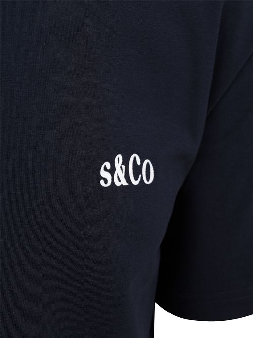 Supply & Co T-shirt Backprint Marinblå Product / Detail
