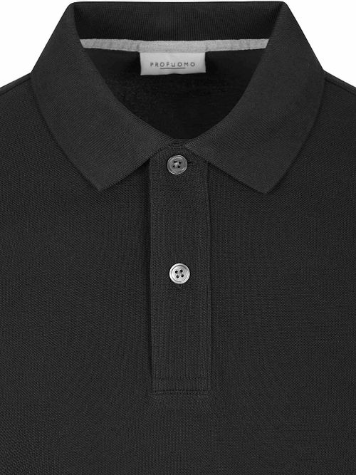 Profuomo Piqué Poloshirt Svart Product / Detail