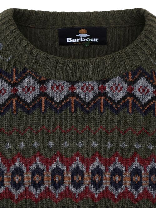 Sweter Barbour Fairisle z wełny w kolorze camel Product / Detail