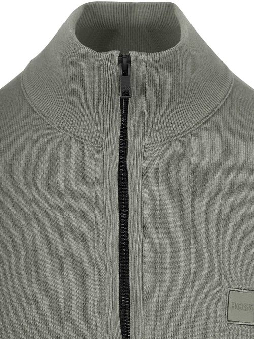 Sweter BOSS Kanobix Half Zip w kolorze zielonym Product / Detail