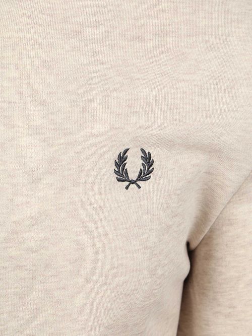 Sweter Fred Perry Half Zip melanżowy beżowy Product / Detail