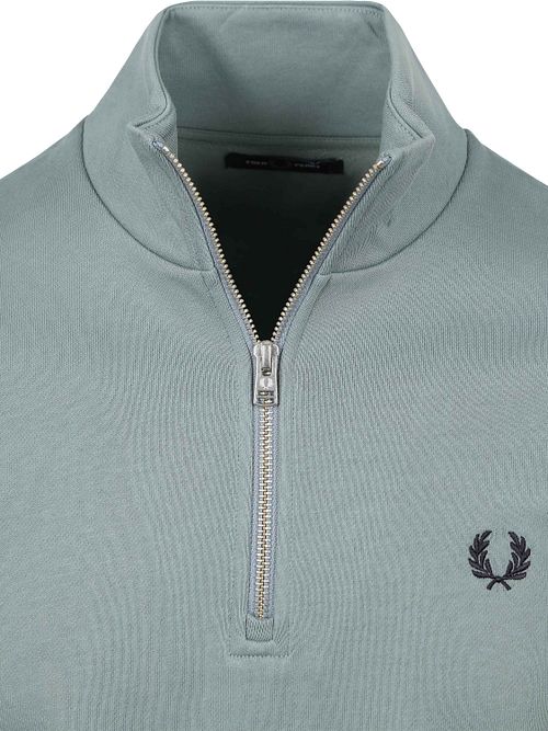Sweter Fred Perry z półzamkiem, niebiesko-zielony Product / Detail