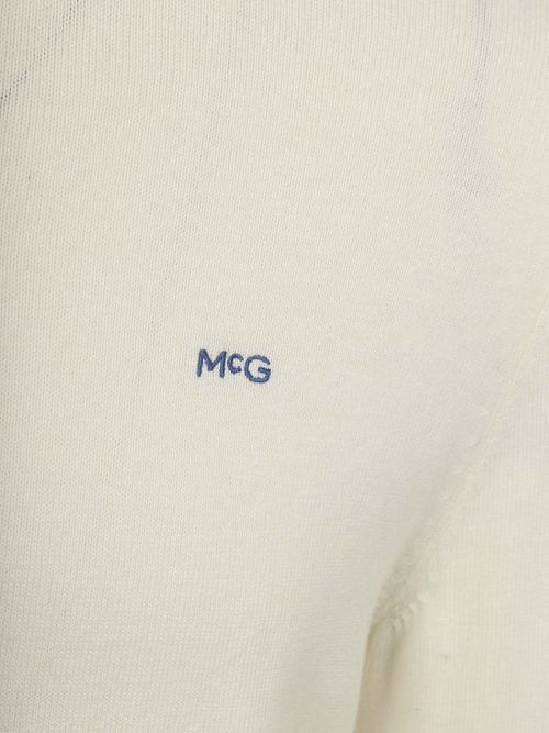 Sweter McGregor Half-Zip z bawełny i kaszmiru w kolorze ecru Product / Detail