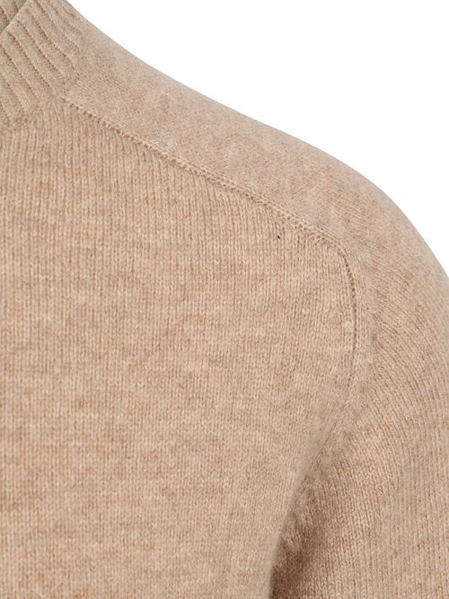 Sweter McGregor z wełny jagnięcej, melanżowy, piaskowy Product / Detail