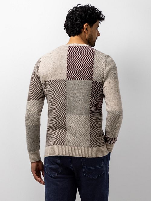 Sweter State of Art w kolorze granatowym Model / Achterkant