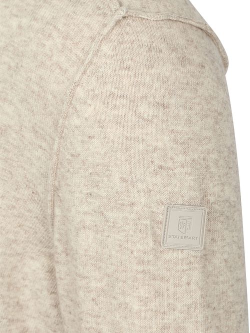 Sweter State of Art z półgolfem i zamkiem 1/2, melanż greige Product / Detail