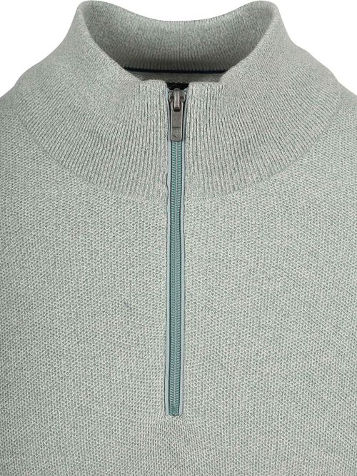 Sweter State of Art z półgolfem i zamkiem do połowy w kolorze jasnozielonym Product / Detail