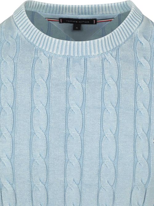 Sweter Tommy Hilfiger Cable w jasnoniebieskim kolorze Product / Detail