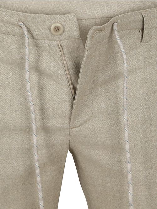 Alberto Jump Spodnie Flanelowe Beige Product / Detail