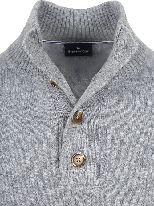 Sweter Steppin' Out Mocker z wełny jagnięcej w kolorze szarym Product / Detail