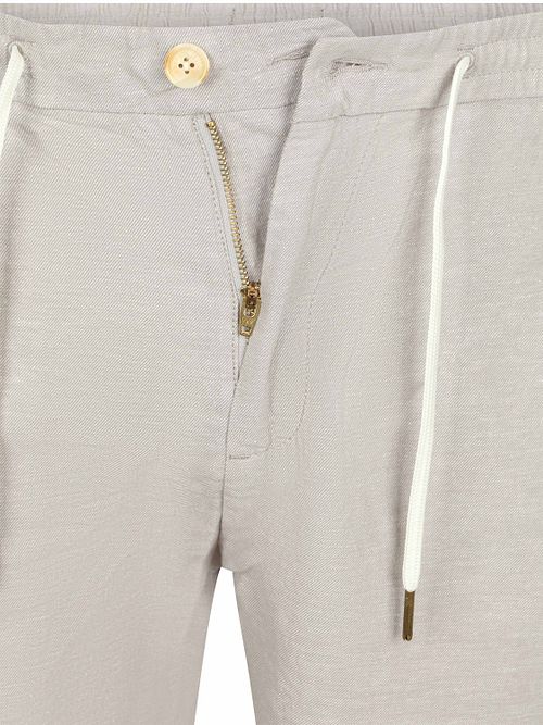 Szorty Scotch and Soda Fave z bawełny i lnu w kolorze greige Product / Detail