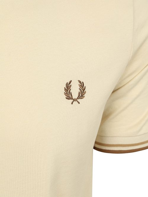 T-shirt Fred Perry Twin Tipped w kolorze beż Z53 Product / Detail