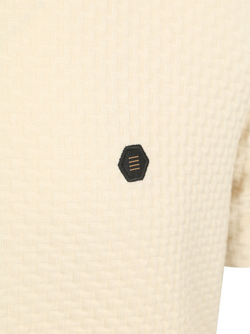 T-Shirt No-Excess jacquard écru Product / Detail