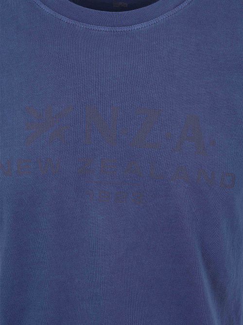 T-shirt NZA z wyblakłym logo w kolorze granatowym Product / Detail