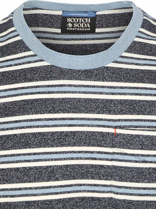 T-Shirt Scotch And Soda w paski, niebieski Product / Detail