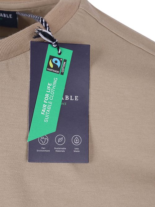 T-shirt Suitable Respect Tim w kolorze taupe Product / Detail