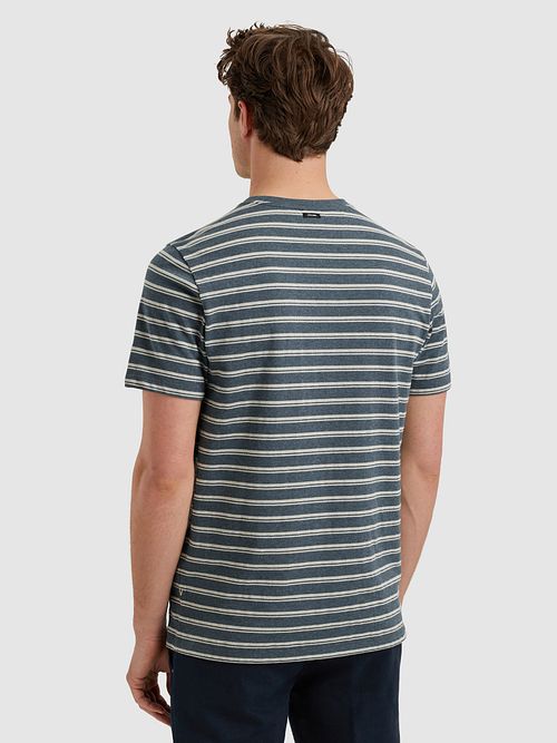 T-Shirt Vanguard de jersey mélange azul Model / Achterkant