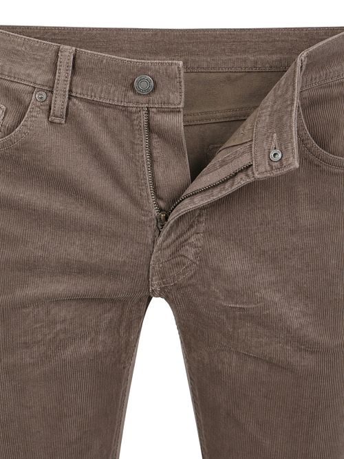 Pierre Cardin Broek Lyon Tapered Corduroy Taupe