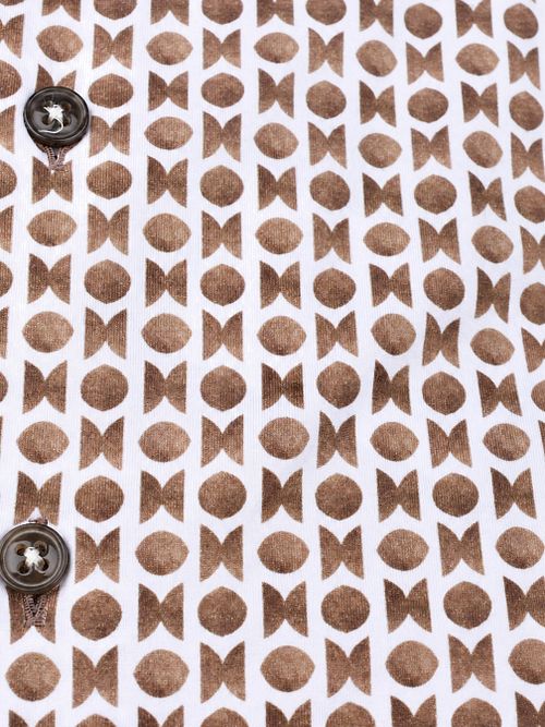 R2 Chemise Single Jersey Print Taupe