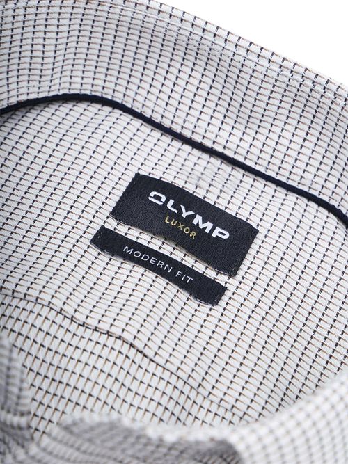 OLYMP Luxor Short Sleeve Hemd Druck Nougat Product / Detail
