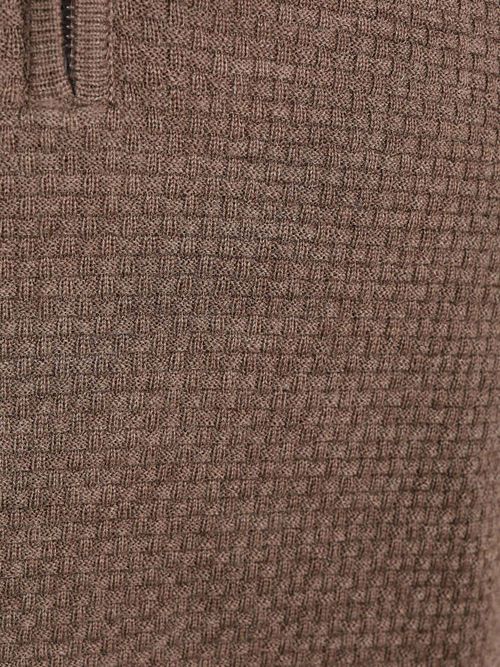 R2 Pullover Half Zip Structured Taupe