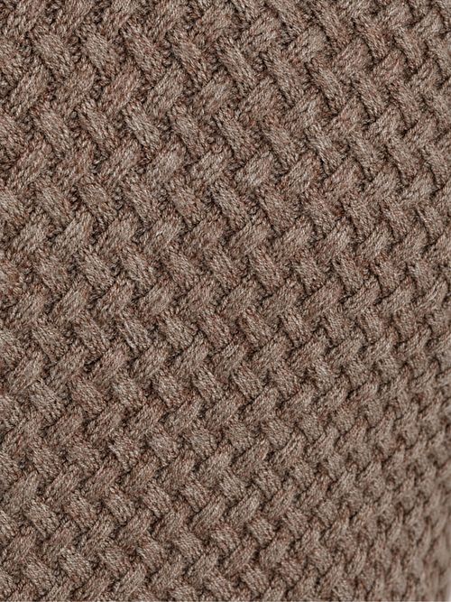 Suitable Pullover Riva Heavy Structure Braun