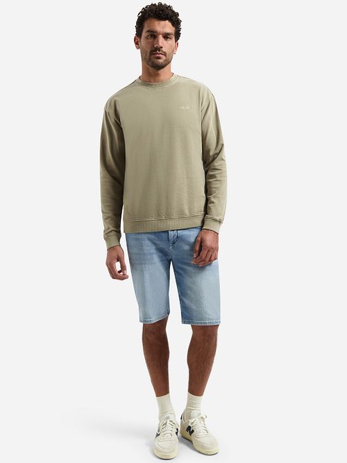 Sweter No Excess w kolorze taupe Model / Voorkant