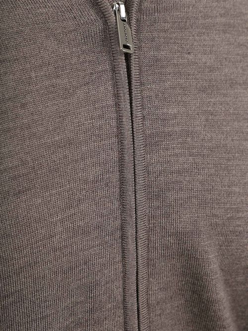 Profuomo Vest Merinowol Taupe Product / Detail
