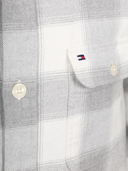 Tommy Hilfiger Overshirt Flannel Check Grey Product / Detail