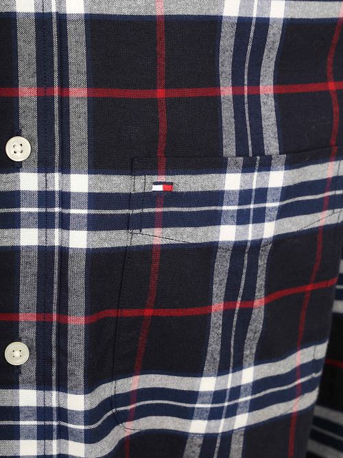 Tommy Hilfiger Chemise Oxford A Carreaux Marine Product / Detail