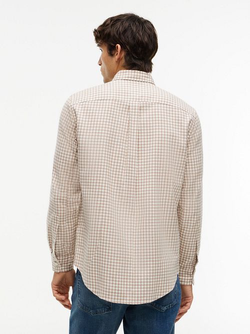 Tommy Hilfiger Flannel Skjorte Ternet Beige