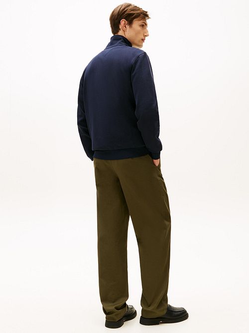 Tommy Hilfiger Cardigan Mix Intechno Jas Navy Model / Achterkant