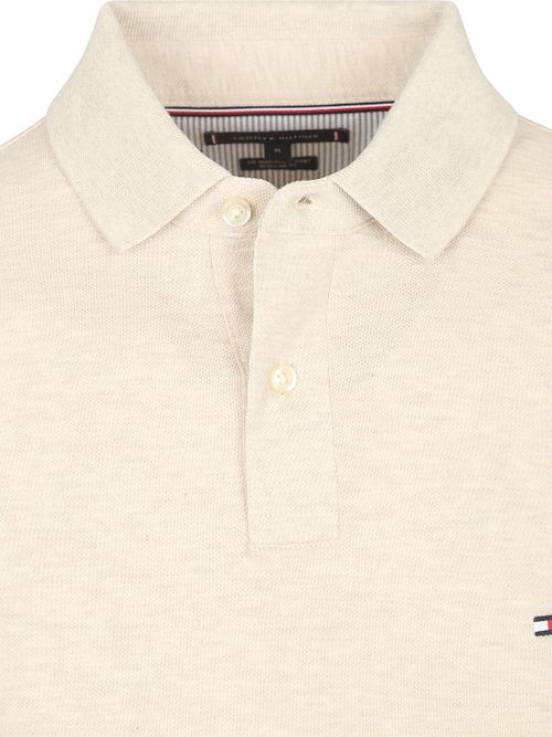 Tommy Hilfiger Longsleeve Polo Shirt Melange Ecru Product / Detail