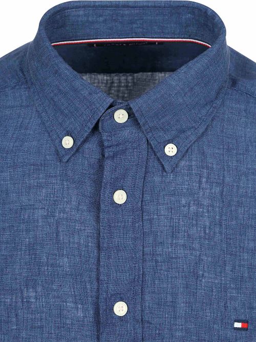 Tommy Hilfiger Overhemd Linnen Indigo Product / Detail