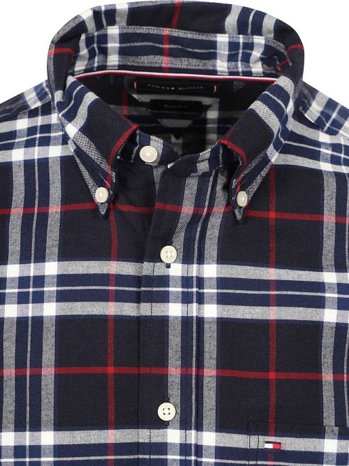 Tommy Hilfiger Oxford Skjorte Rutete Navy Product / Detail