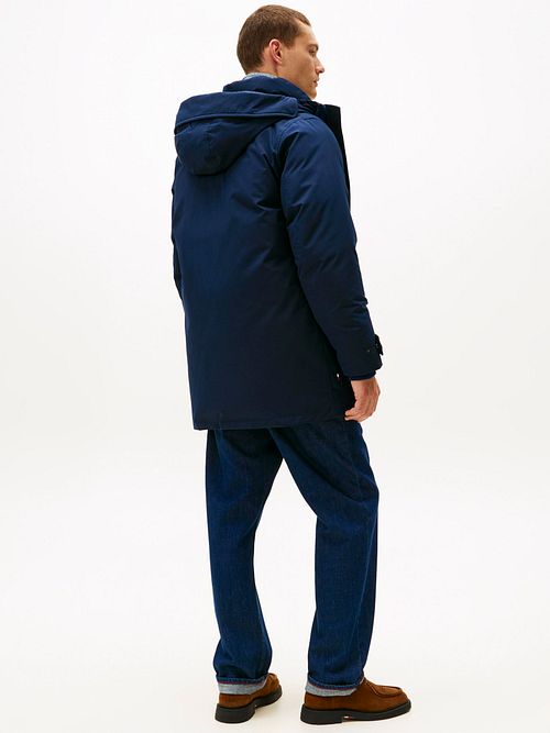 Tommy Hilfiger Parka Rockie Navy Model / Achterkant