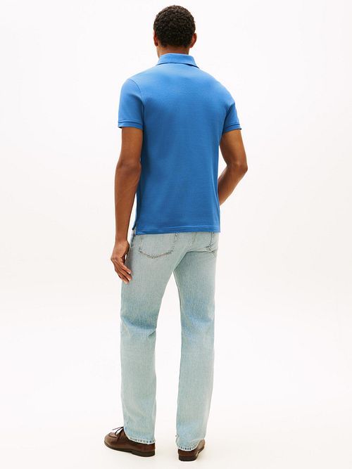 Tommy Hilfiger 1985 Polo Shirt Orbit Blue Model / Achterkant
