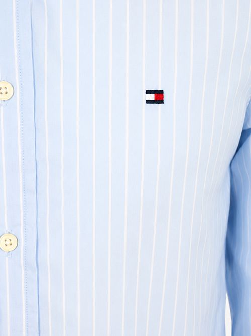 Tommy Hilfiger Poplin Hemd Gestreift Hellblau Product / Detail