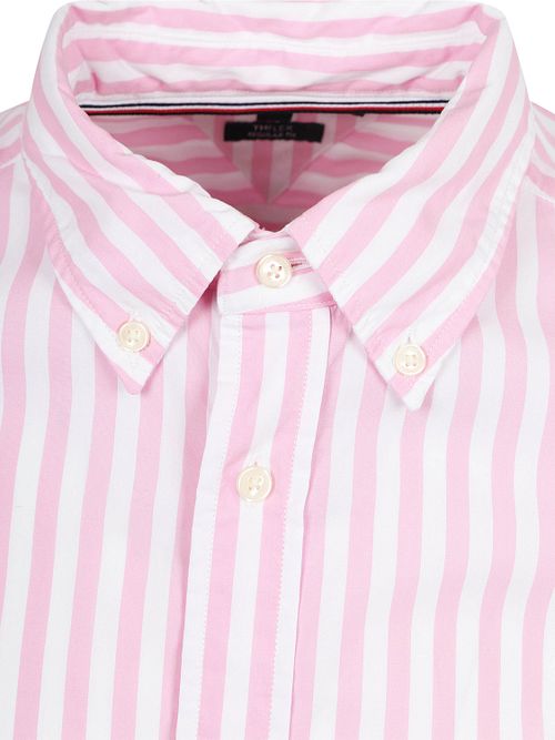 Tommy Hilfiger Poplin Hemd Streifen Rosa Product / Detail
