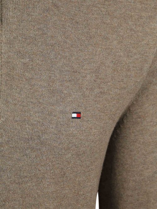 Tommy Hilfiger Pull Demi-Zip Taupe Product / Detail