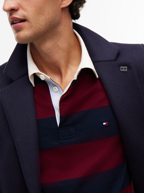 Tommy Hilfiger Rugby Polo Streep Bordeaux/Navy