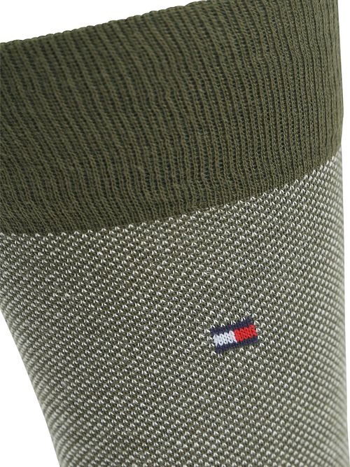 Tommy Hilfiger 2-Pack Sokken Birdseye Groen Product / Detail
