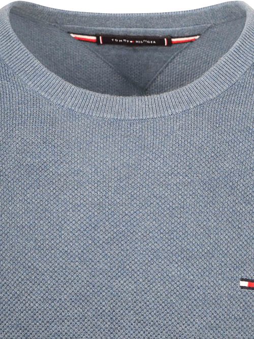 Tommy Hilfiger Structure Jersey Blauw Product / Detail