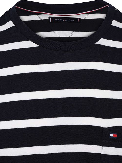 Tommy Hilfiger T-Shirt Righe Donkerblauw Product / Detail