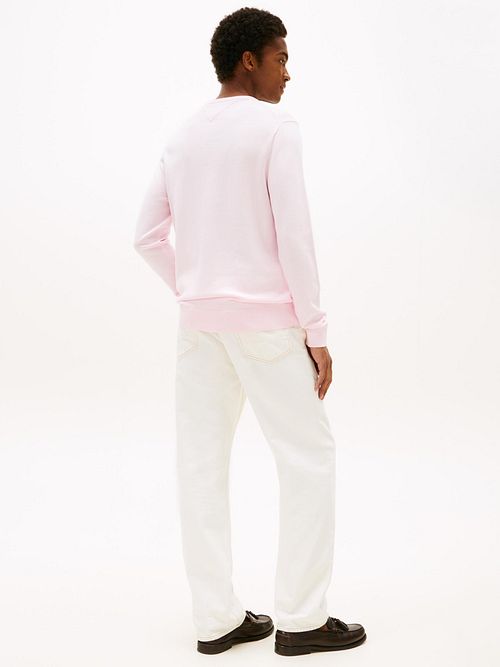 Tommy Hilfiger Trøje Essential Rosa Model / Achterkant